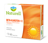 Naturell Beta-karoten + witamina E 60 tabletek