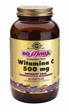 Solgar Witamina C 500 mg 90 pastylek do ssania o naturalny smaku żurawinowo-malinowym