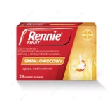 Rennie Fruit 24 tabletki do ssania o smaku owocowym