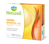 Naturell Chrom Organiczny 200 mcg + witamina B3 16 mg 60 tabletek do ssania instant